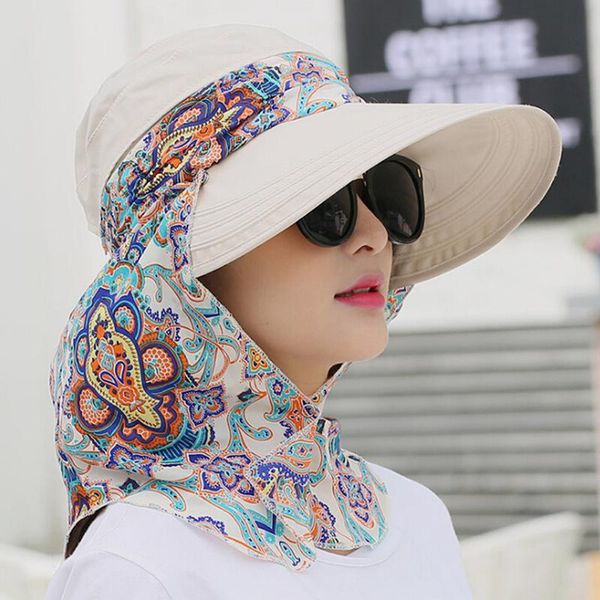 

wide brim hats fashion women sun hat visors summer protection beach outdoors dome femme shade anti-uv caps, Blue;gray
