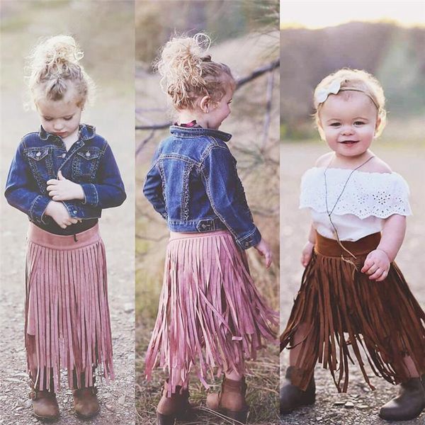 

skirts 2021 brand toddler infant child kids baby girl tassel tutu skirt princess party package hip fashion clothes wholesale, Blue