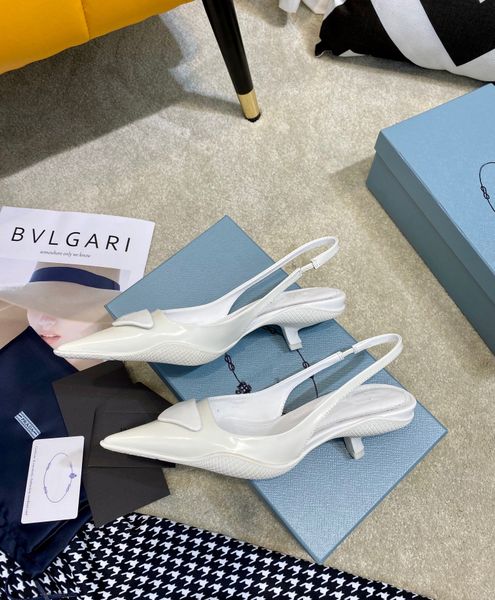 

french single shoes women sandals autumn new white stiletto high heels shallow mouth pointed patent leather, Black