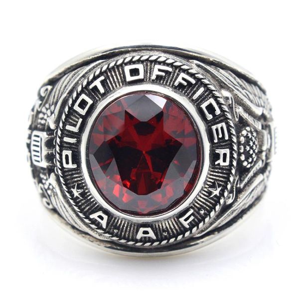 

cluster rings vintage united states usaaf poilt office sterling silver ring, Golden;silver