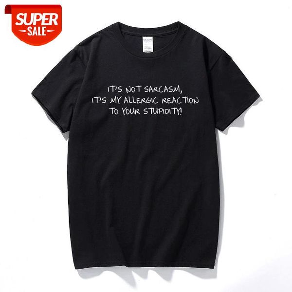 

IT'S NOT SARCASM Mens T-Shirt Funny Printed Slogan Rude Joke Cotton short sleeve t shirt unisex top tshirt #DL5Y, White;black