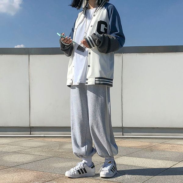 

2021 cotton sweatpants men's fashion straight casual men streetwear hip-hop wide-leg mens joggers track pants s-2xl dhll, Black