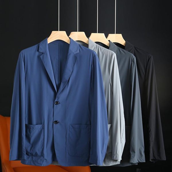 

men's jackets spring autumn men jacket coats long sleeve casual suit breasted male business blazers single jaqueta outwear, Black;brown