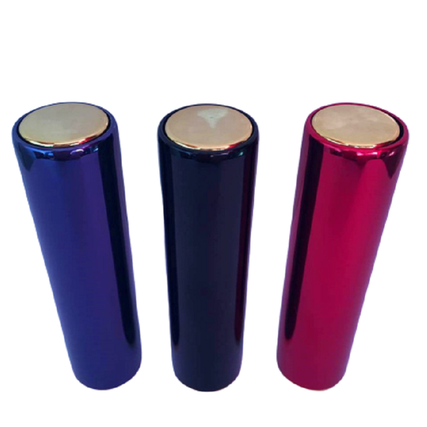 

storage bottles & jars 12.1mm empty alumnium lipstick tube round press bounce lip rouge container high-end cosmetic 10/15pcs