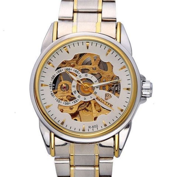 

men's watch waterproof sport business new fashion tourbillon watch, Slivery;brown