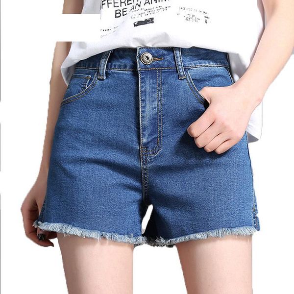 

women's jeans summer shorts for women 2021 denim blue female mini plus size hip push up