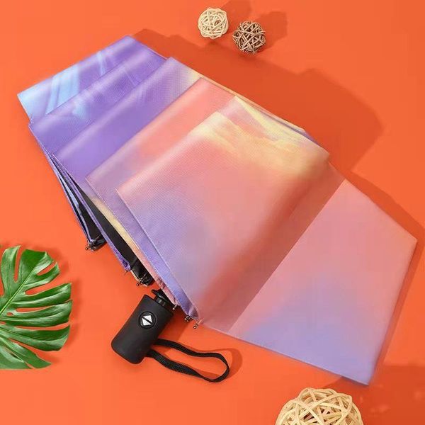 

umbrellas windproof original design big full-automatic umbrella sun rain women men large business 3folding 12 ribs gift parasol