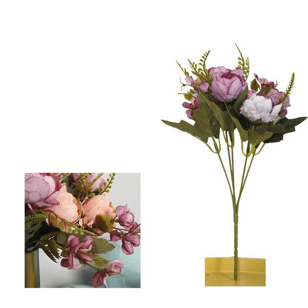 

new bouquet artificial peony flowers silk flower home room party decors ornament