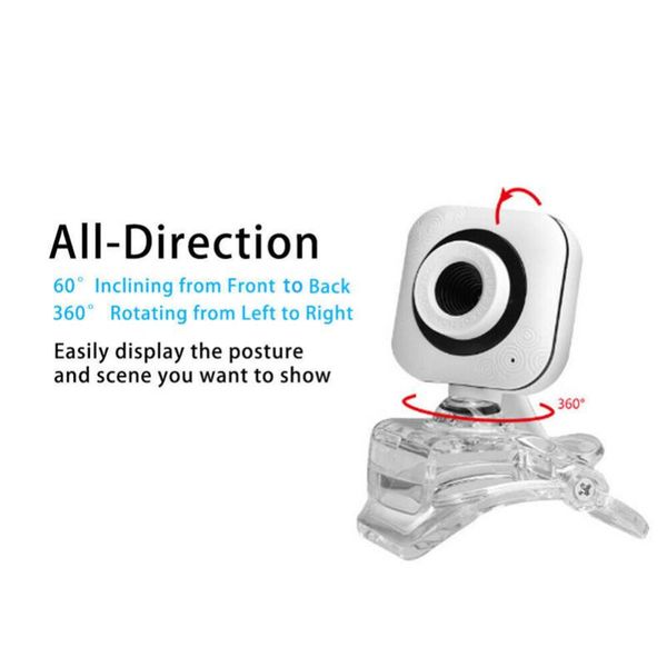 

webcams hd usb 2.0 camera webcam 360 degree rotatable web cam w/ mic video recording computer for dj