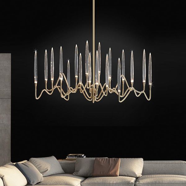 

modern light luxury living room led chandelier novelty tree branch decoration lamp nordic dining room bedroom crystal chandelier