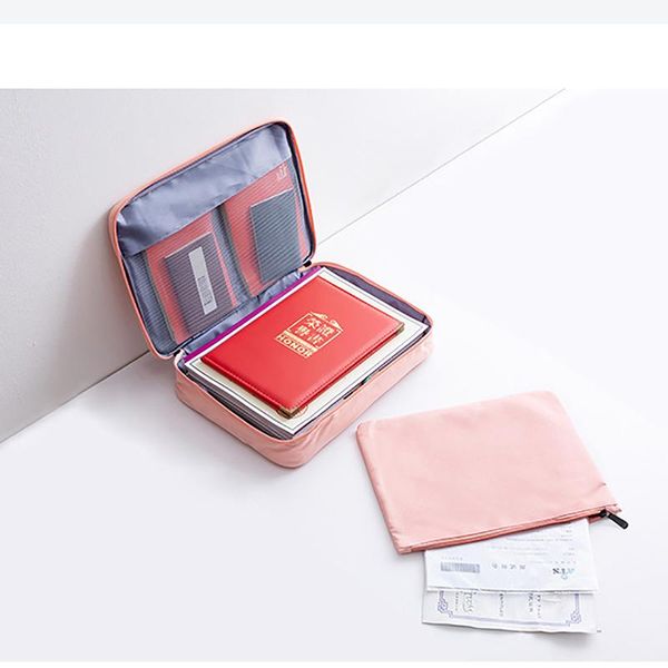 

storage bags multi-functional a4 document bag zipper trave gear briefcase portfolio organizer case for surface pro macbook air