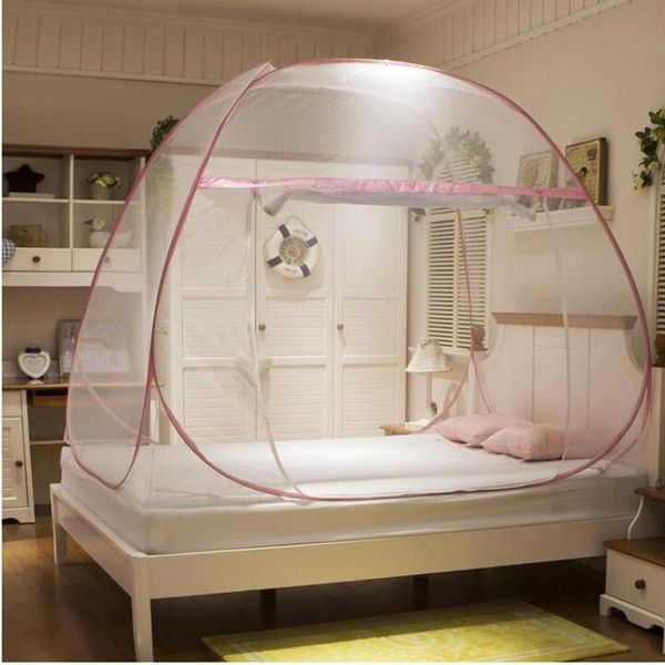 

mosquito net for home bed camping folding kids mongolian yurt curtain double beds netting tent 8 colors