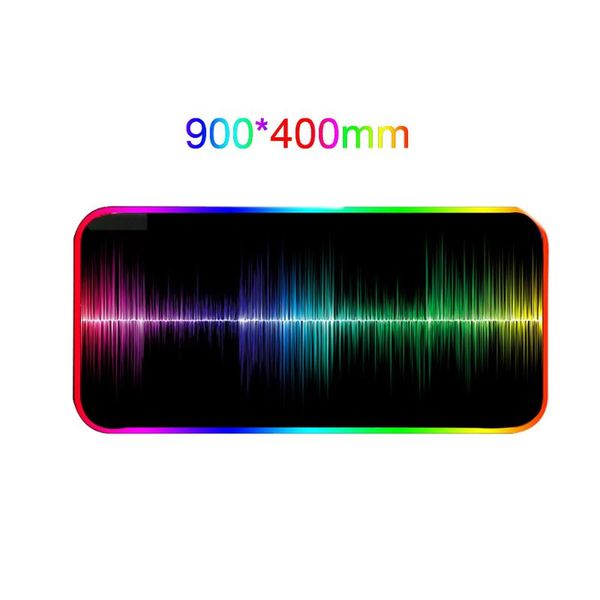 

mouse pads & wrist rests color gradient home non slip large 14 light modes plug and play usb port deskled rgb gaming pad gamer high perf