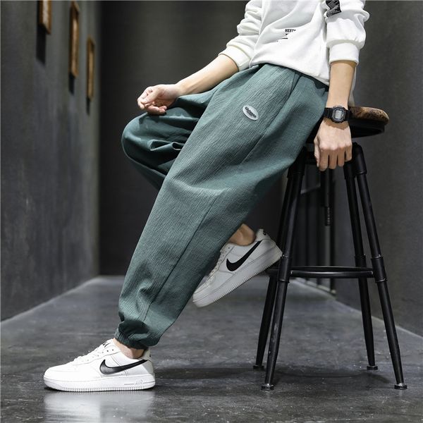 

2021 new brand sweatpants mens clothing harajuku joggers cargo pants plus size casual fashion korea style loose trousers clothes 3mak, Black