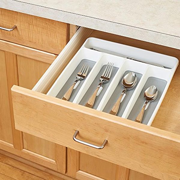 

kitchen storage & organization cutlery tray drawer organizer silverware utensil 5/6 sections divider