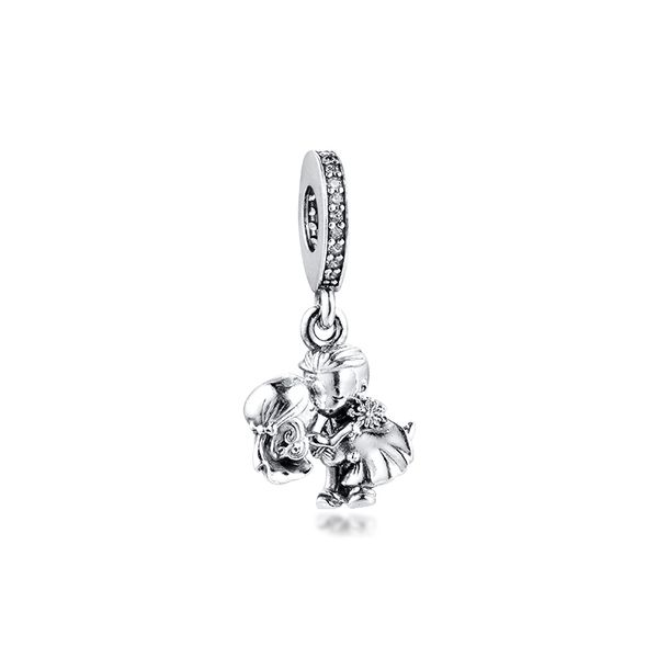 

acsesoris for women married couple dangle charm sterling silver jewelry fits silver 925 bracelets for woman diy beads q0531, Black