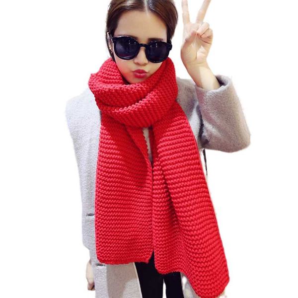 

scarves knit scarf spring autumn thick warm men winter long size women, Blue;gray