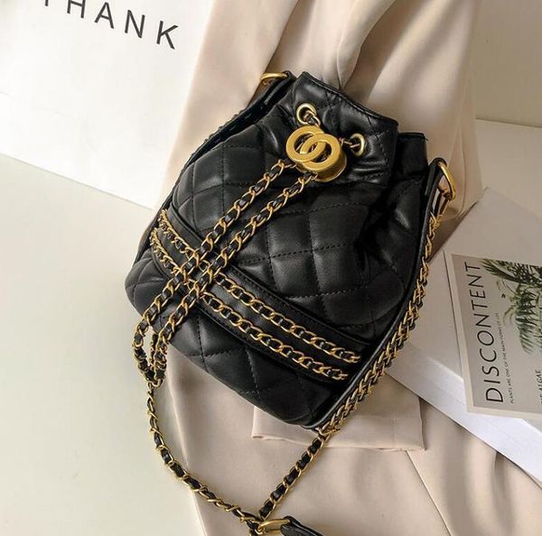 

cross body fashion women's bag all- chain messenger one-shoulder bucket bags