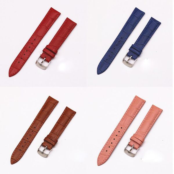 

sweat proof watch bands for apple dw huawer smarwatch wholesales classic crocodile pattern leather strap universal watchaccessories, Black;brown