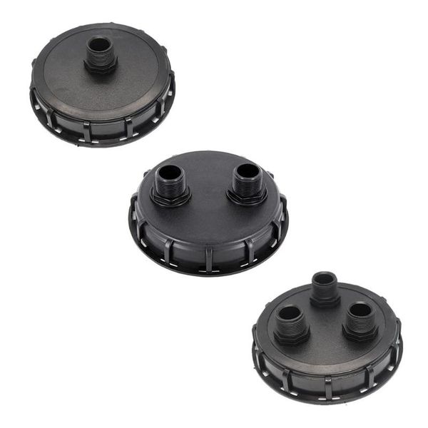 

planters & pots ibc ton barrel cover cap with 1" external thread vent hole plastic dn150 single lid container