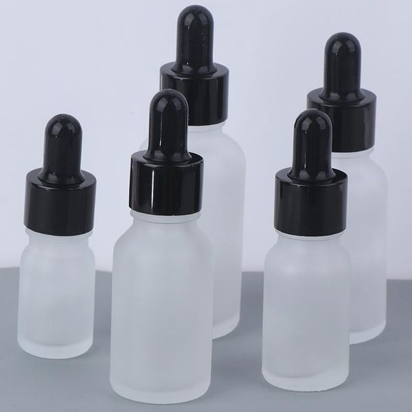 

storage bottles & jars empty refillable lip gloss tubes frosted dropper amber glass liquid for essential pipette