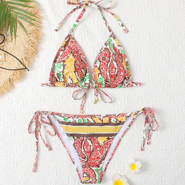 

women beach bikini designer lady colorful swimsuit summer girl letter printed swimwear, White;black