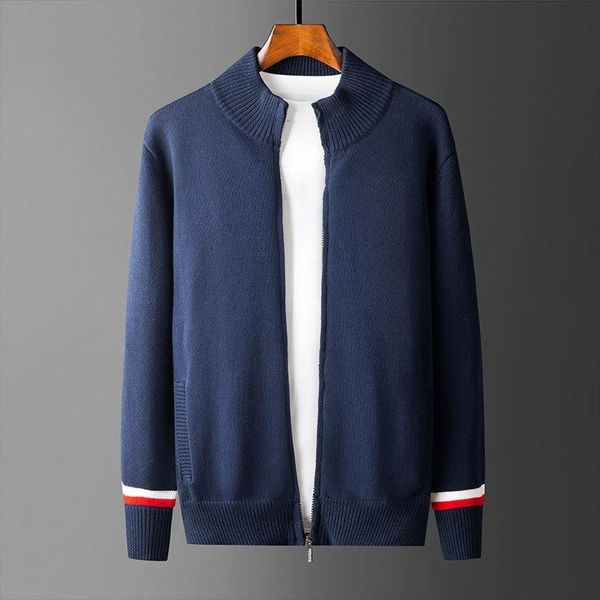 

men's sweaters autumn winter mens luxury half collar zipper casual male fashion slim fit knitted man 3xl, White;black