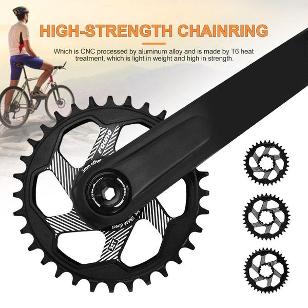 

bike heels & chainwheels 8-12s bicycle direct mounting 30t 32t 34t 36t aluminum alloy crankset tooth plate mountain crank chainring par