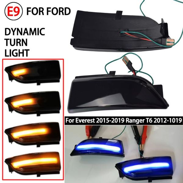 

emergency lights dynamic turn signal light led side rearview mirror sequential indicator blinker lamp for ranger t6 2012-19 raptor wild