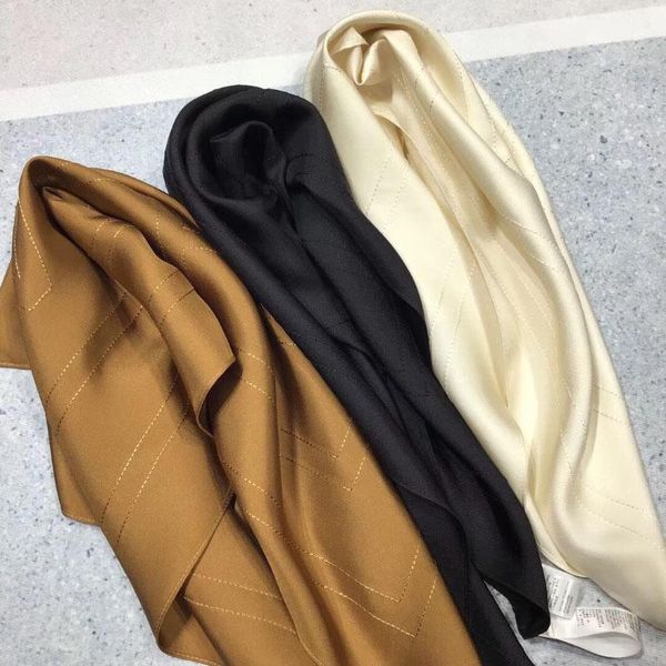 

scarves luxury silk scarf fashion sample square stitching elegant scarfs 2021 woman, Blue;gray