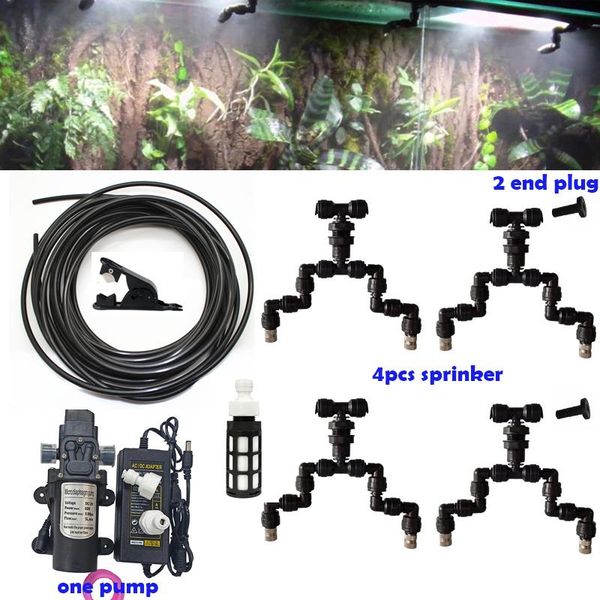 

watering equipments reptiles fogger mist sprinkler rainforest tank 360 adjustable aquarium aquatic pet cooling system connect nforest reptil