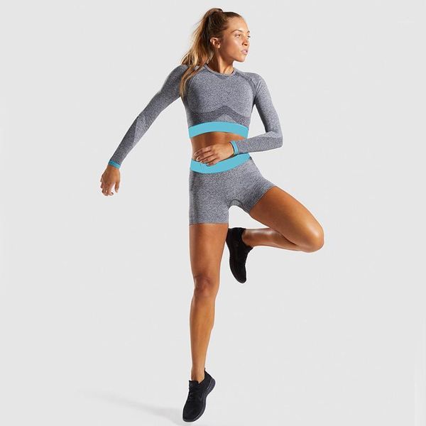 

yoga outfits women seamless tight sports shorts gym fitness colorblock running clothing low waist work out leggings1, White;red