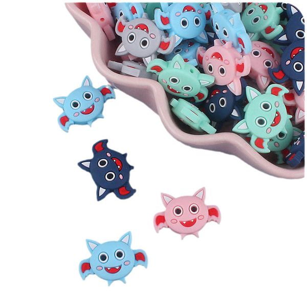 

halloween silicone baby pacifiers newborn teeth practice toys food grade soother infant feeding accessories chain teether accessory cartoon