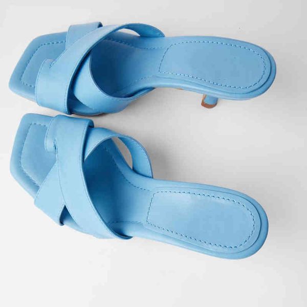 

sandals lmcavasun women's slippers summer new high heel lady's slider outside leather thoung women sandals io1z, Black