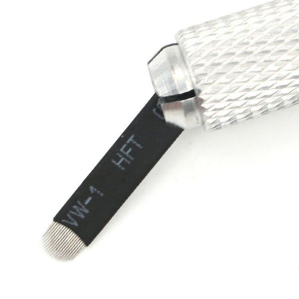 

50pcs microblading 0.18 mm u 12 pin 14 pin blade tattoo needles for permanent makeup eyebrow and lips embroidery pen
