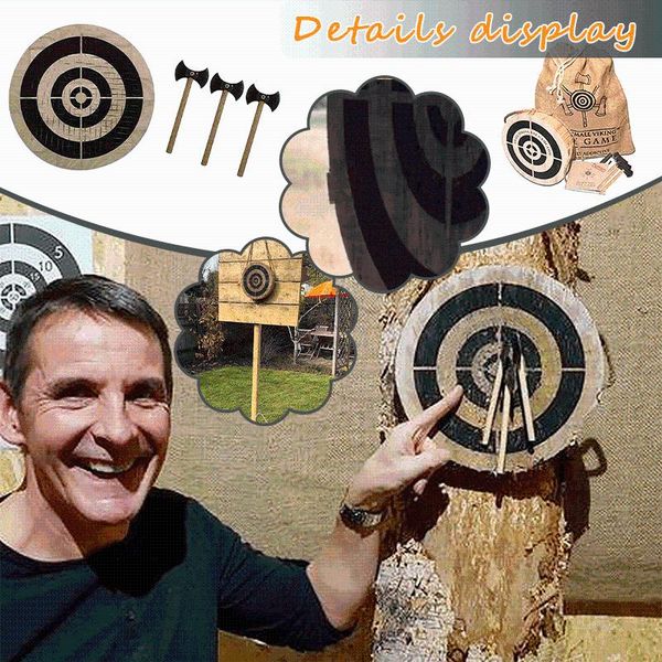 

party favor throwing game wooden dart and axe fri-sbe toy for family outdoor indoor interactive sports toys drop