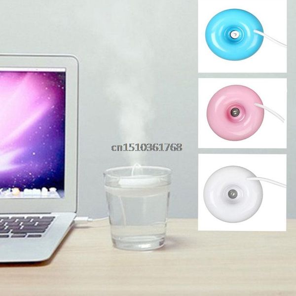 

essential oils diffusers mini usb air humidifier donuts purifier aroma diffuser steam for office home #y05#