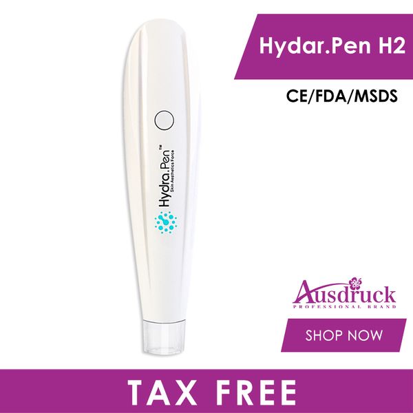 Neueste innovative Derma Pen Hydra-Serie Dermapen HydraPen H2 mit automatischen Farbseren Derma Stamp Körperpflegeausrüstung