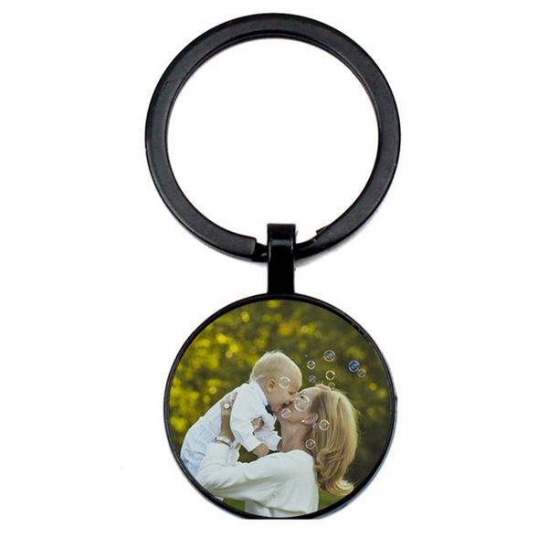 

private order personality mother's keychain picture customization baby child dad sisters handmade family key rings hold qylrmo