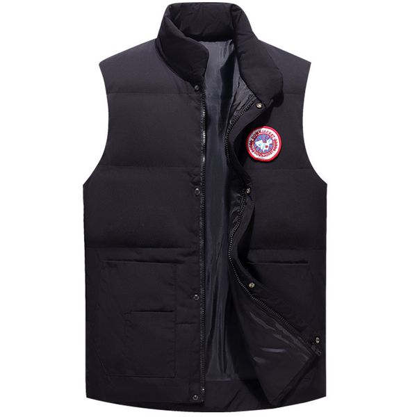 

large student coat outdoor casual men's jacket vest, Black;white