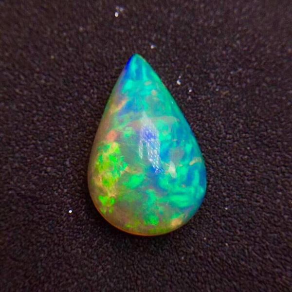 

loose gemstones white opal natural 12.8ct water drop stones for jewelry making necklace, Black