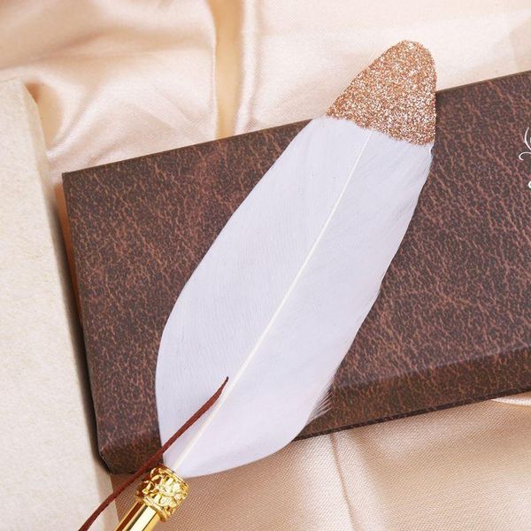 

fountain pens f2ta vintage quill dip white feather pen calligraphy writing supplies