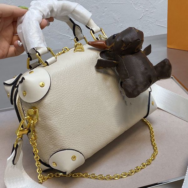 

chain shoulder bags women cross body bag purse fashion genuine leather printed letters plain zipper gold hardware rivetj760
