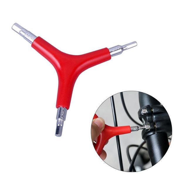 

tools bike 3-way handle hex socket trigeminal wrench 4mm 5mm 6mm type repair tool