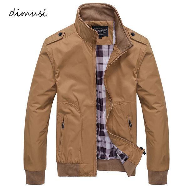

mens jackets spring autumn casual coats solid color sportswear stand collar slim male bomber 4xl kg-87, Black;brown