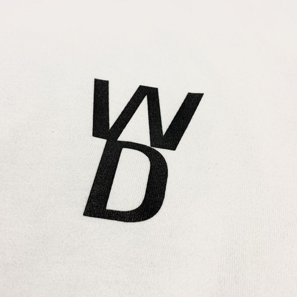 

early spring 2021 new we + couple short sleeve dark bear flocking letter print t-shirt ss012409ikar0, White