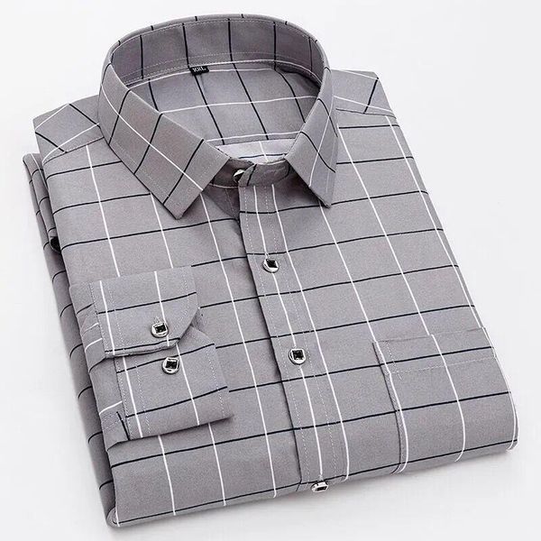 

spring and autumn pocket print oversized shirts stripe long sleeve casual clothing korean style fashionable wear -5xl 20211, White;black