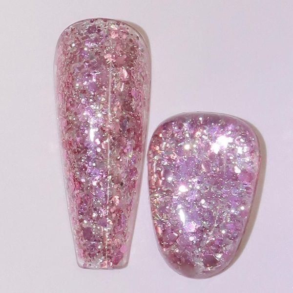 

nail gel glitter solid polish reflective sequins art iridescent effect soak off uv for manicure design accessories, Red;pink