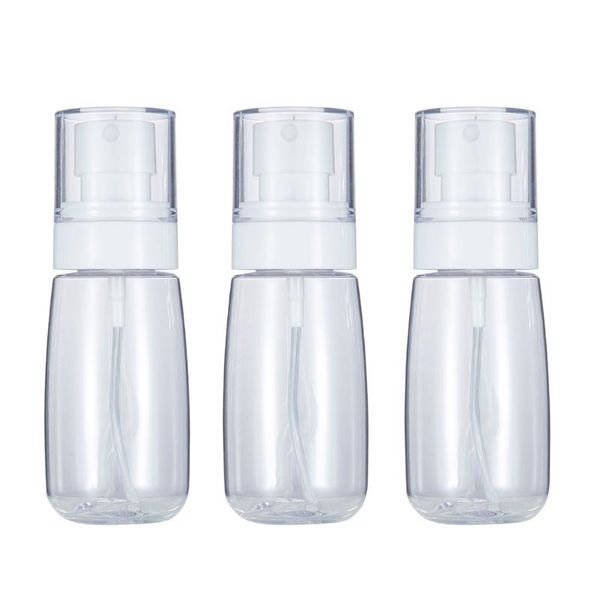 

3x 60ml mini spray bottle transparent, sprayer leak-proof for cleaning products, garden treatment, make-up, perfumes