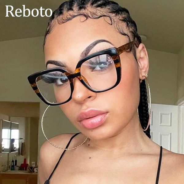 

sunglasses oversized square presbyopia reading glasses women tr90 anti blue light computer transparent eyeglasses fashion eyewear 0 to +6, White;black